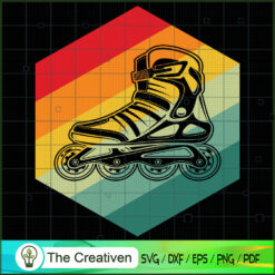 Roller Skate Skating 70s Ret SVG Cut File for Cricut
