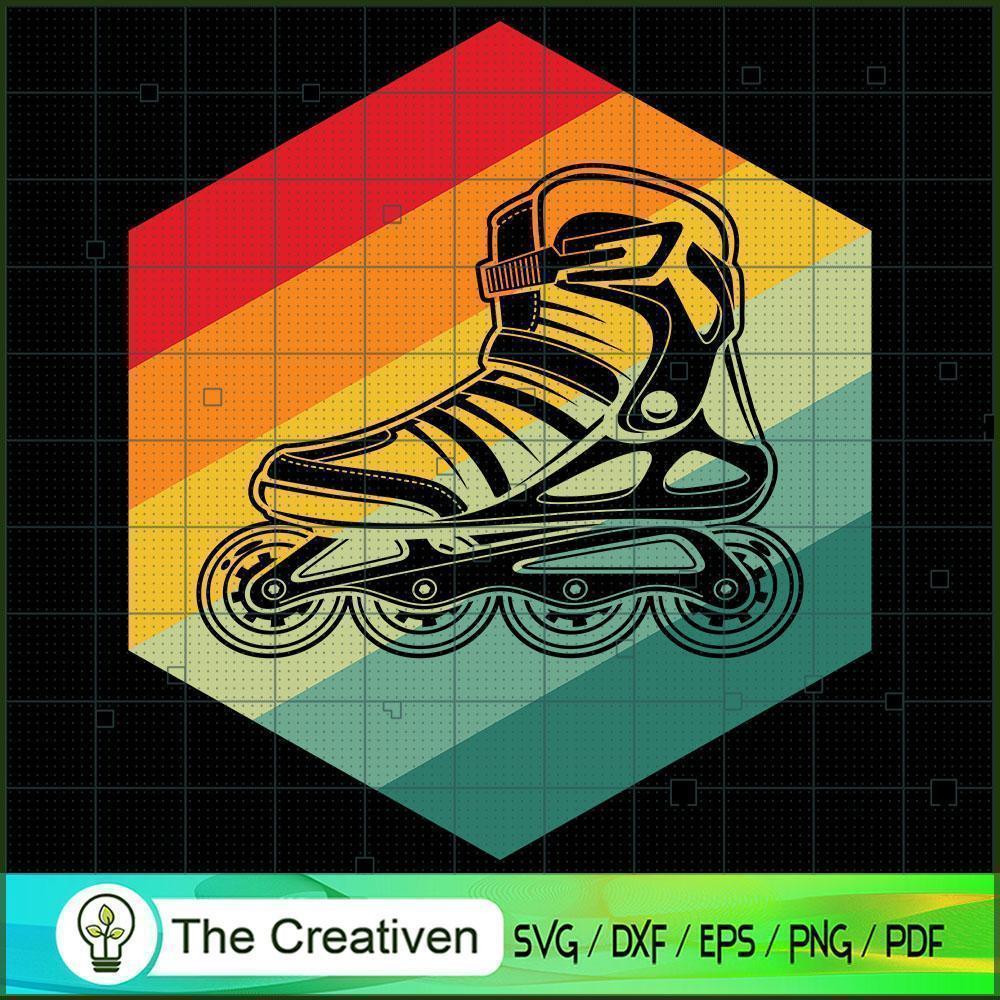 Roller Skate Skating 70s Ret SVG Cut File for Cricut 1 Roller Skate Skating 70s Ret SVG Cut File for Cricut
