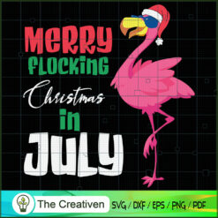Merry Flocking Christmas Jul SVG Cut File for Cricut