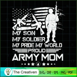 My Son My Soldier My Pride M SVG Cut File for Cricut Design 15808