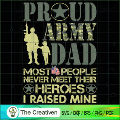 Proud Army Dad SVG Cut File for Cricut & Silhouette