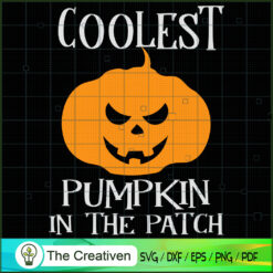 Coolest Pumpkin in the Patch Halloween SVG Cut File fo Design 15778
