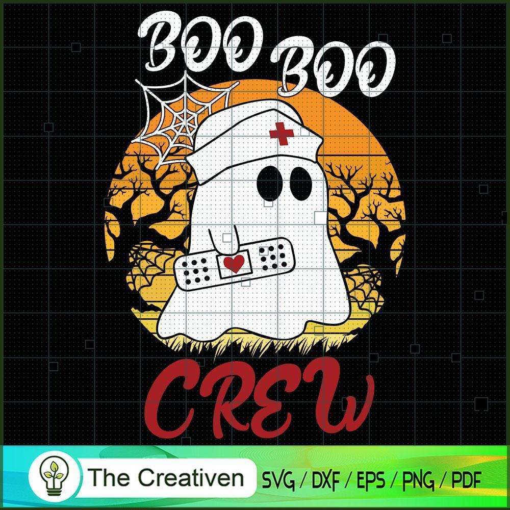 Boo Boo Crew Halloween Vintage SVG, Boo Boo SVG, Halloween SVG 1 Boo Boo Crew Halloween Vintage SVG, Boo Boo SVG, Halloween SVG
