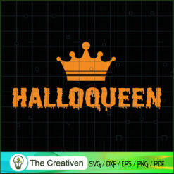 Halloqueen - Halloween Queen with Crown SVG, Queen SVG, Halloween SVG