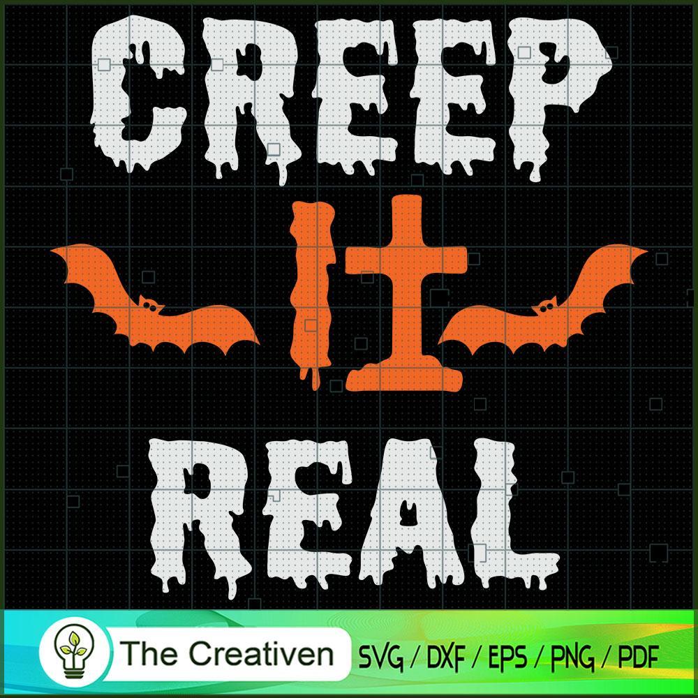 Creep It Real Funny Bat Halloween SVG, Funny Bat SVG, Halloween SVG 1 Creep It Real Funny Bat Halloween SVG, Funny Bat SVG, Halloween SVG