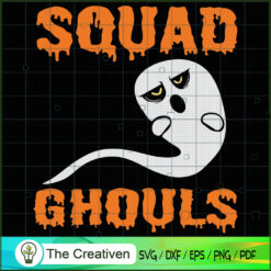 Squad Ghouls Funny Ghost Hal SVG Cut File for Cricut