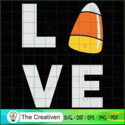 Love Candy Corn Halloween SVG, Candy Corn SVG, Halloween SVG