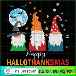 Gnomes Halloween Xmas Hallothanksmas SVG, Gnomes SVG, Halloween SVG