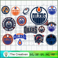 Edmonton Oilers Bundle SVG Cut File for Cricut & Silhouette