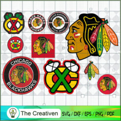 Chicago Blackhawks Bundle SVG Cut File for Cricut & Silhouette