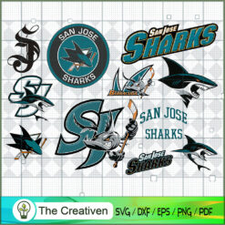 San Jose Sharks Bundle SVG Cut File for Cricut & Silhouette