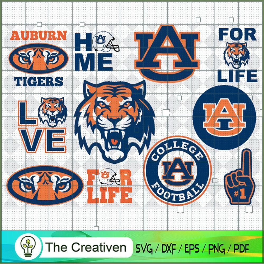 Auburn Tigers Bundle SVG Cut File for Cricut & Silhouette 1 Auburn Tigers Bundle SVG Cut File for Cricut & Silhouette