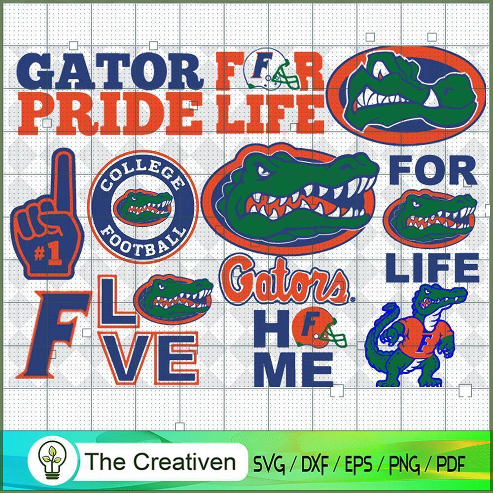 Gator Pride Bundle SVG Cut File for Cricut & Silhouette 1 Gator Pride Bundle SVG Cut File for Cricut & Silhouette