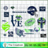 Seattle Seahawks Bundle SVG Cut File for Cricut & Silhouette