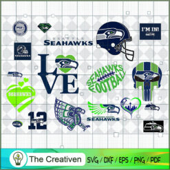 Seattle Seahawks Bundle SVG Cut File for Cricut & Silhouette
