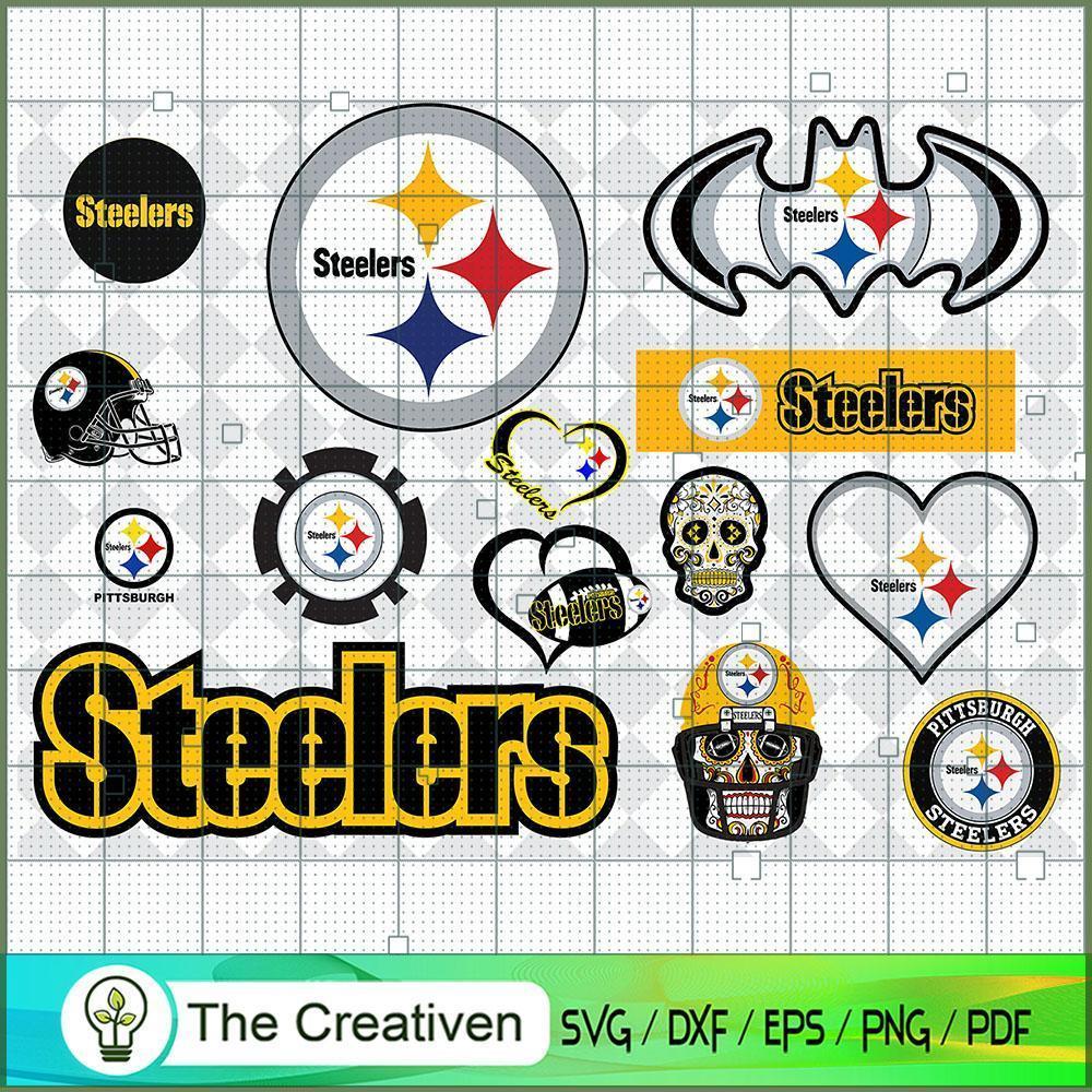 Pittsburgh Steelers Bundle SVG Cut File for Cricut & Silhouette 1 Pittsburgh Steelers Bundle SVG Cut File for Cricut & Silhouette