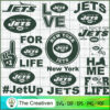 New York Jets Bundle SVG Cut File for Cricut & Silhouette 3 New Yorl Jet