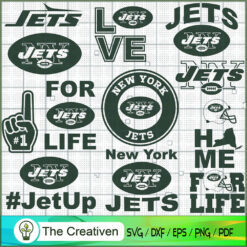 New York Jets Bundle SVG Cut File for Cricut & Silhouette