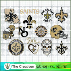 New Orleans Saints Bundle SVG Cut File for Cricut & Silhouette