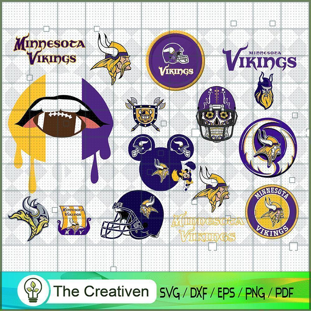 Minnesota Vikings Bundle SVG Cut File for Cricut & Silhouette 1 Minnesota Vikings Bundle SVG Cut File for Cricut & Silhouette
