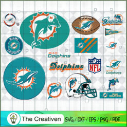 Miami Dolphins Bundle SVG Cut File for Cricut & Silhouette
