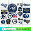 Los Angeles Rams Bundle SVG Cut File for Cricut & Silhouette