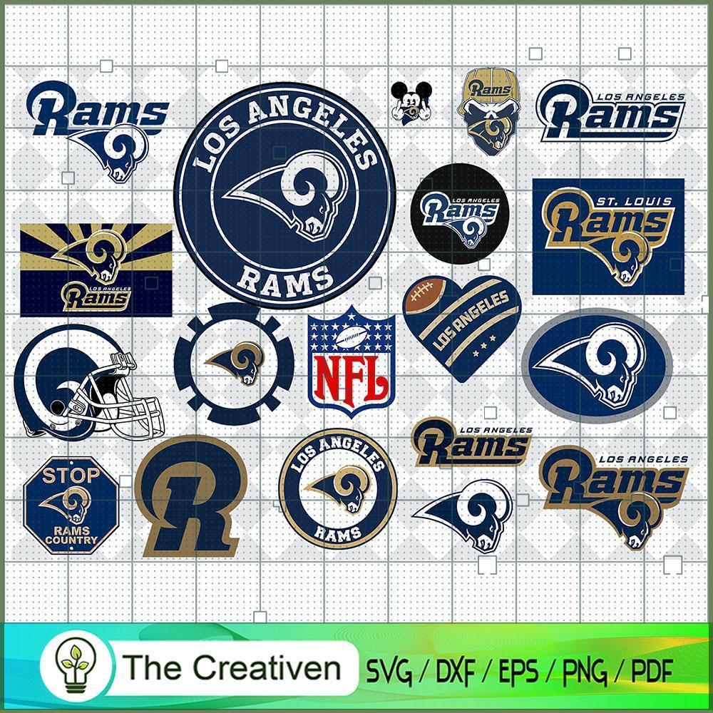 Los Angeles Rams Bundle SVG Cut File for Cricut & Silhouette 1 Los Angeles Rams Bundle SVG Cut File for Cricut & Silhouette