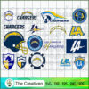 Los Angeles Chargers Bundle SVG Cut File for Cricut & Silhouette 3 50 Los Angeles Chargers copy