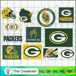 Green Bay Packers Bundle SVG Cut File for Cricut & Silhouette