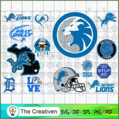 Detroit Lions Bundle SVG Cut File for Cricut & Silhouette