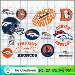 Denver Broncos Bundle SVG Cut File for Cricut & Silhouette