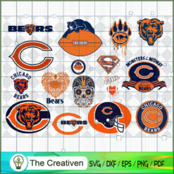 Chicago Bears Bundle SVG Cut File for Cricut & Silhouette