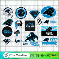 Carolina Panthers Bundle SVG Cut File for Cricut & Silhouette