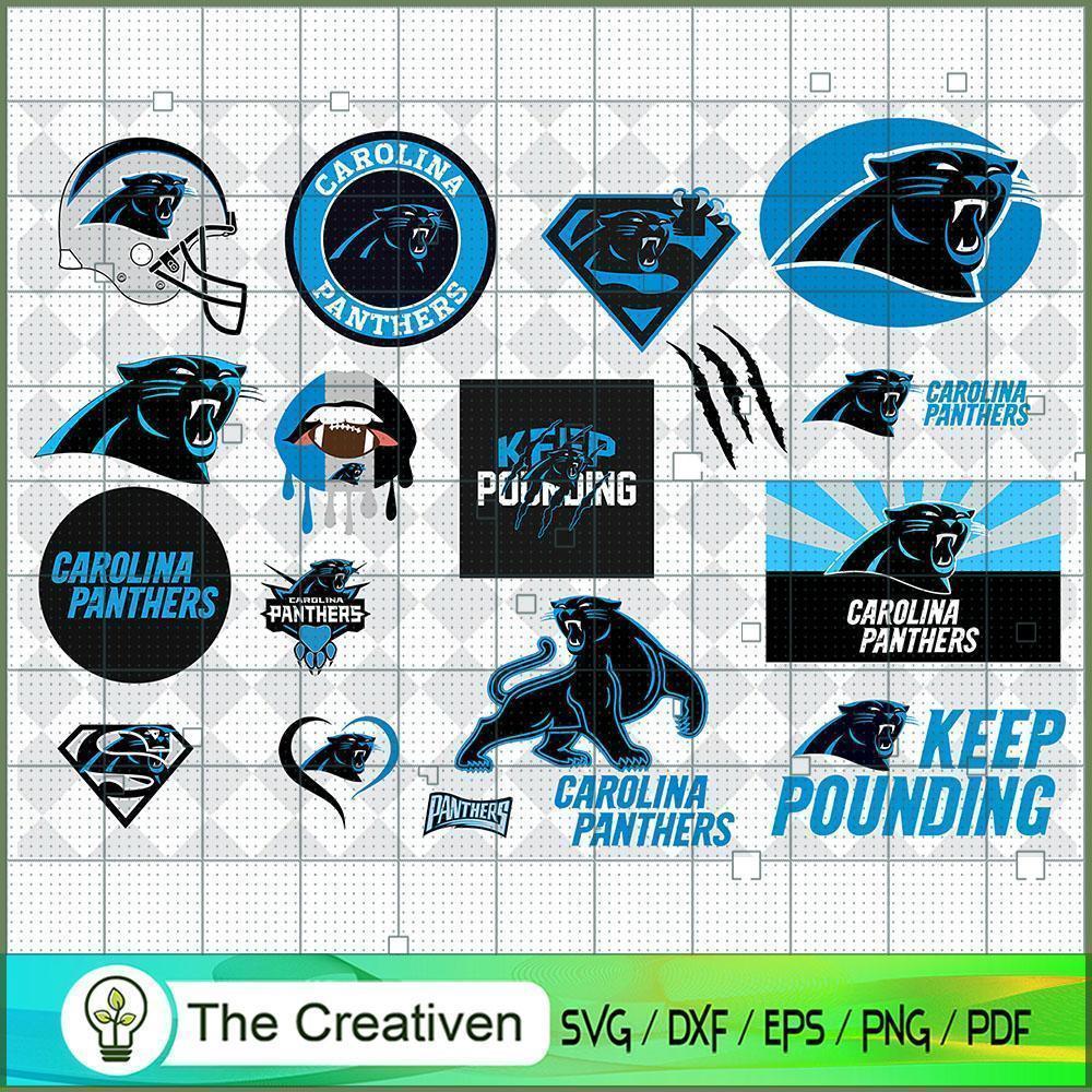 Carolina Panthers Bundle SVG Cut File for Cricut & Silhouette 1 Carolina Panthers Bundle SVG Cut File for Cricut & Silhouette
