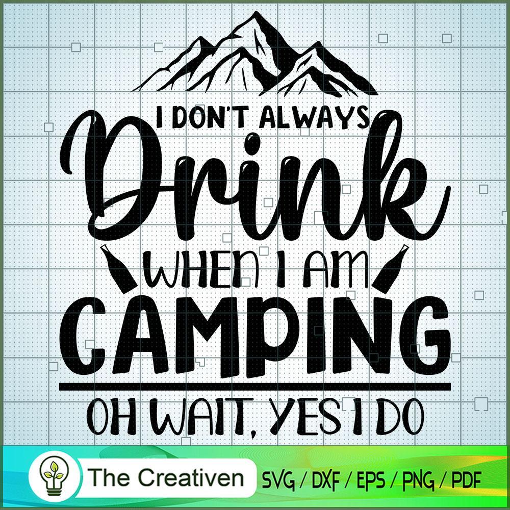 Funny Camping Lover SVG Cut File for Cricut & Silhouette 1 Funny Camping Lover SVG Cut File for Cricut & Silhouette