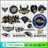Baltimore Ravens Bundle SVG Cut File for Cricut & Silhouette 3 88 Baltimore Ravens copy