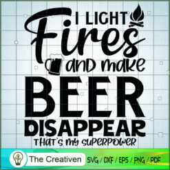 Funny Camping and Beer Lover SVG Cut File for Cricut & Silhouette