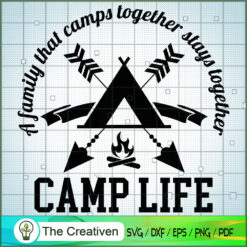Camp SVG Cut File for Cricut & Silhouette