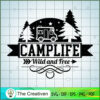 Camping SVG Cut File for Cricut & Silhouette