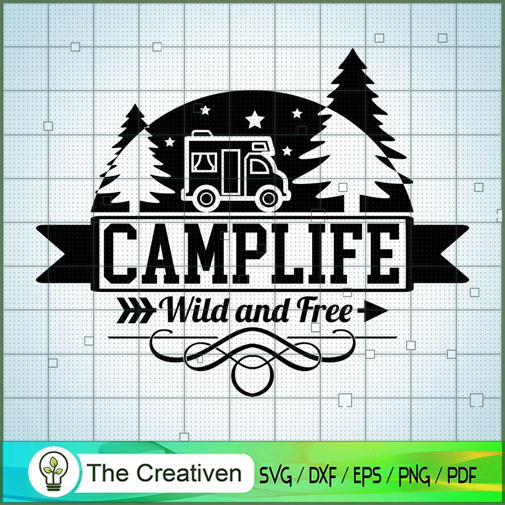 Camping SVG Cut File for Cricut & Silhouette 1 Camping SVG Cut File for Cricut & Silhouette