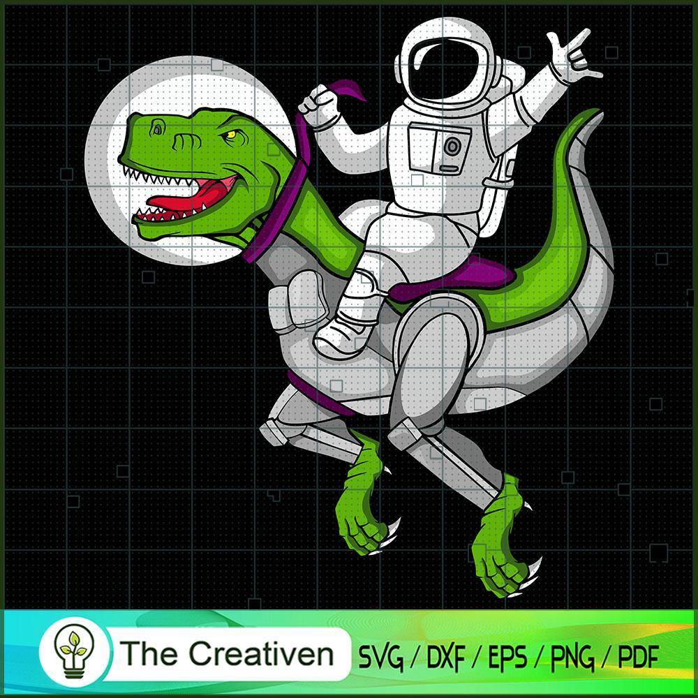 Astronaut Riding T-Rex Dinosaur SVG Cut File for Cricut & Silhouette 1 Astronaut Riding T-Rex Dinosaur SVG Cut File for Cricut & Silhouette