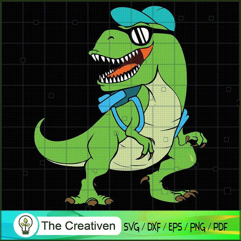 Back to School T-rex SVG Cut File for Cricut & Silhouette 1 Back to School T-rex SVG Cut File for Cricut & Silhouette