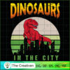 Dinosaurs in the City SVG Cut File for Cricut & Silhouette