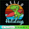 Dinosaur Hello Holidays SVG Cut File for Cricut & Silhouette 3 7 copy 35