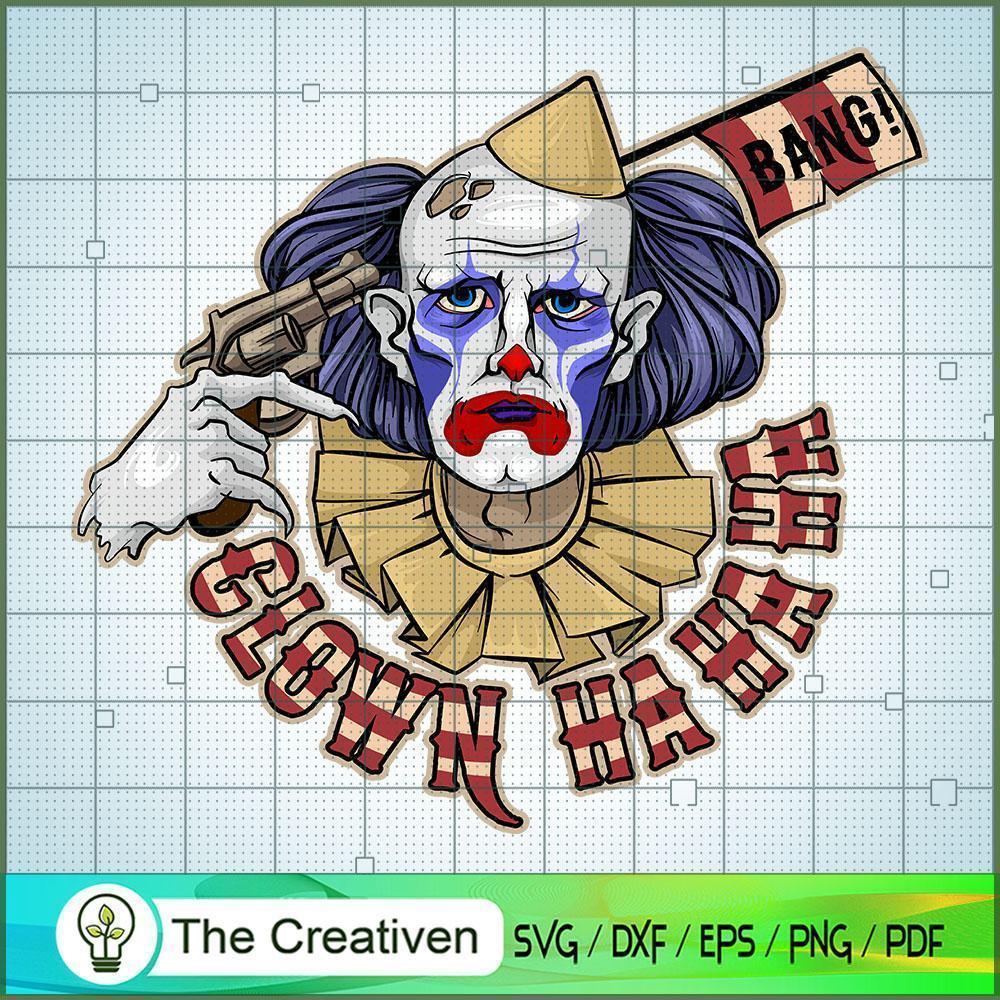 Sad Clown from Hell Circus H SVG Cut File for Cricut 1 Sad Clown from Hell Circus H SVG Cut File for Cricut