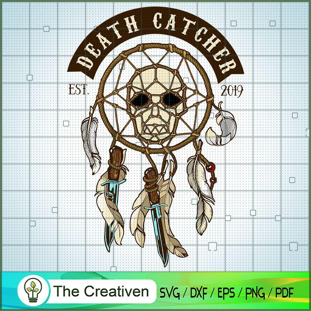 Biker Skull Death Catcher SVG , Skull Death SVG 1 Biker Skull Death Catcher SVG , Skull Death SVG