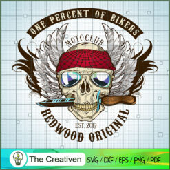 Biker Skull with Knife Colors SVG , Skull SVG , Biker SVG