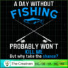 A Day Without Fishing SVG Cut File for Cricut & Silhouette