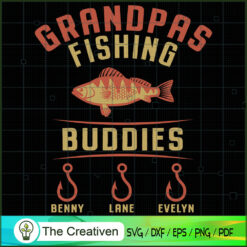 Grandpas Fishing Buddies SVG Cut File for Cricut & Silhouette