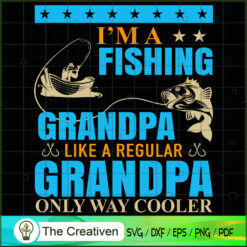 Fishing Grandpa Like Regular SVG Cut File for Cricut